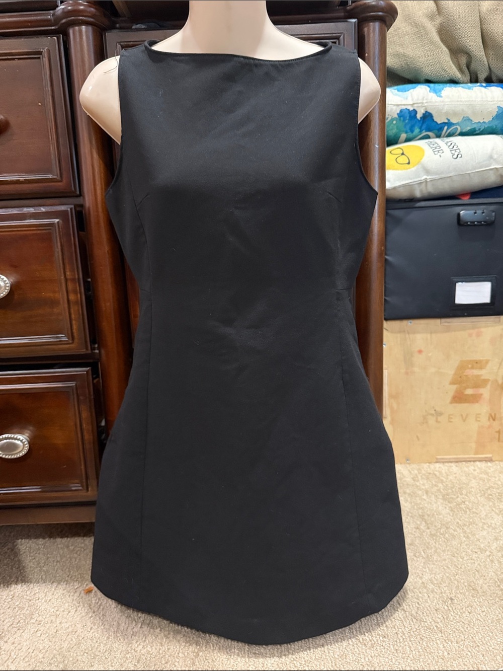 Zara Black Sleeveless Mini Dress